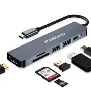 MacBook USB-C Hub Adapter - Multiport Docking Station With HDMI for MacBook P...