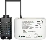 Snblzhef Smart WiFi Temperature Humidity Switch Passive Dry Contact Relay Thermostat Monitor Temperature Sensor B