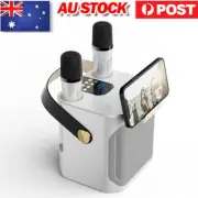 High Power Karaoke Bluetooth Speaker 360° Stereo Surround Dual Microphone