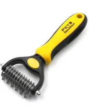 Dog Hair Dematting Tool Rake Comb – Mat Splitters for Dogs Cats Grooming