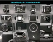 For Zenza Bronica S / SII / CII Pre-cut Replacement Leather seal Black #AN220223