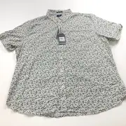 Ben Sherman The Original NEW XXL Short Sleeve Casual Floral Pocket Shirt