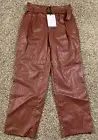 Who What Wear Fired Brick Pleather Pants. Size: 2. NEW!