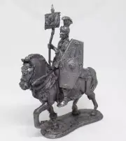 54 mm Tin Soldier Figurine Toy Rider Horse Praetorian Cavalry Vexilarium
