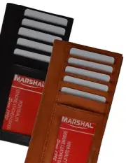 Genuine Leather Checkbook Cover Card ID Holder Wallet Unisex