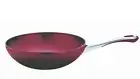 Prestige Prism 28cm Induction Aluminium Stirfry Wok Eggplant Purple