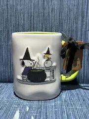 Rae Dunn Peanuts Snoopy Halloween Mug Coffee Cup Mug Snoopy Woodstock Brand New
