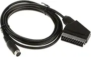 RGB Scart Cable TV Lead Black PVC Copper for Sega Genesis 2 Mega Drive MD 2 Console Connector- 1.8M/6FT