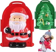 Snow Molds | Santa and Tree Snow Ball Shaper,Winter Snowball Maker Set for Outdoor Snow Games Hepvet
