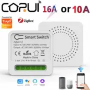 CORUI Zigbee Mini 10A/16A Smart Switch Support Two Way Control App Remote Contro