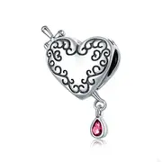 Silver plating Cupid Arrow Heart Shape Charm Fit Bracelet Bangle DIY Jewelry