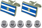 [Select Gifts] Shirt Dress Studs Sandefjord City Norway Flag Cufflinks