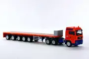 Conrad 66146-01 MAN Tractor w/SPZ DL5 5-Axle Flatbed Trailer - Bruns 1/50 MIB