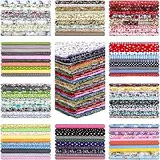 Moukeren 500 Pcs 4x4 Inches Cotton Fabric Square Pre Cut Quilt Squares Bundles Patchwork Fabrics Floral Printed Quilting for DIY Craft Sewing Clothing Accessory, (DY-Moukeren-1332)