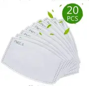 PM2.5 Activated Carbon Filter Insert 5 Layer Fabrics Cotton Mask Filters