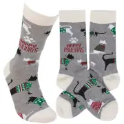 Primitives By Kathy - Pawlidays Cat Socks - 118154