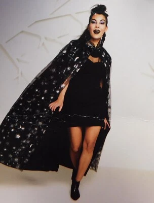 Hyde & EEK! Boutique Glow in the Dark Star Printed 48" Long Halloween Cape #4659