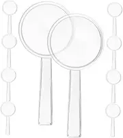 NOLITOY 10pcs Magnifying Portable Magnifier for Nature Exploration and Elderly Reading and Safe Magnifying Lens