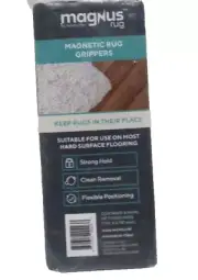 New Magnus Rug Magnetic Rug Grippers 8 Pack Hard Floor Surfaces