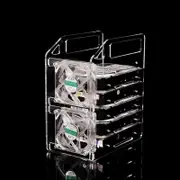 [NB-06-BAY-ARC] 6 Bay 3.5inch Hard Drive Bracket Hdd Acrylic Bracket Hard Disk Shelf