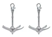 2x Galvanized Folding Anchor SUP Canoe Kayak Raft Sailboat JetSki Dinghy 3.5lb