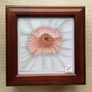 Sudberry Donna Box for Needlework Insert Mahogany finish 4 x 4 opening glass top
