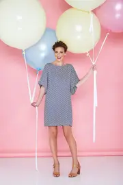 Bell Sleeve Tunic Dress--HAND-31-V-SU
