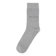 Batsanis 1 Pair Cotton Mens Casual Work Business Everyday Socks Grey