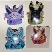 Custom acrylic pokemon eeveelution nintendo switch charm lot espeon umbreon
