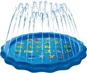 Splash Pad Inflatable Sprinkler for Kids outside Toys, 67" Sprinkle and Splash P