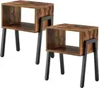Nightstands Set Of 2 Stackable End Table Side Table Bedside Tables With Open Sto