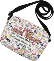 [MNIGIU] Funny Speech Language Pathologist Gift SLP Crossbody Bag for Speech Therapist SL P Grad Student