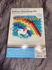 Amscan Air Filled Later & Foil Unicorn Balloon Backdrop Kit 24x35.4 Inches