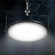 Leier High Bay Lights, 150W LED Light Lamp Wall Ceiling Corner Lighting UFO Industrial Workshop Warehouse Gym Factory Camera Lamps, Powerful Saving Energy ‎Black