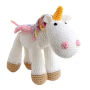 Bobi Craft Cotton 24cm Rainbow Unicorn Kids/Baby Soft Play Plush Cuddle Toy 3m+
