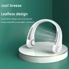 Hanging Neck Fan Portable Cooling Fan USB Leafless 360 Degree Neckband Fan 78 Su