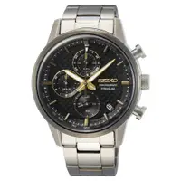 在飛比找ETMall東森購物網優惠-【SEIKO】精工 CS系列 SSB391P1 鈦金屬 三眼