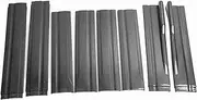 Iversal Car Side Skirts 2M/78.7i Rear Winglets Diffusers Fits (Glossy Carbon Fiber Pattern)