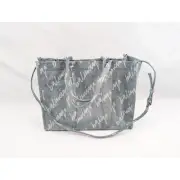 Balenciaga Scribble Printed Denim Hardware Tote Bag in Blue/Black BNWT OS