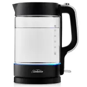 Sunbeam 1.7L Black Classics Glass Kettle. KE6450K