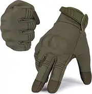 [WTACTFUL] JIUSY Winter Windproof Warmer Touch Screen Military Rubber Hard Knuckle Tactical Gloves Full Finger Gloves for Cycling Motorcycle Hunting Gear