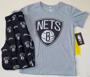 JAMES HARDIN BROOKLYN NETS NBA TEAM APPAREL YOUTH PAJAMAS PANT SHIRT SET M (10)