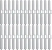 DACUAN 30 Pack Vertical Blind Clips Top Hangers to Fit 127mm Slats Double Slot Type Part