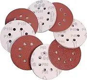 36PCS 125mm Sanding Discs,8-Hole Sand Paper,40/80/150/240 Grit Sandpaper for Orbital Sanders