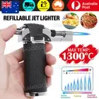 Torch Jet Lighter Outdoor Windproof Refillable Butane Gas Baking Flame Welding