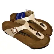 Birkenstock Womens GIzeh Thong Sandal Graceful Pearl White 9 US