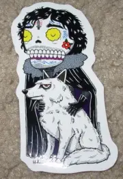 JON SNOW stark game of thrones MUERTO Sticker 4 X 2" DIA DE LOS muertos PULIDO