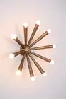 10 Armed Ceiling/Wall Light Modern Raw Brass Sputnik chandelier light Fixture