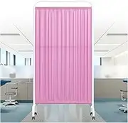 Privacy Screen,partition Wall Panels Temporary Fence,Folding Room Seperating Divider,Movable Standing Door Partition for Ward Lobby Office Beauty Salon(Color 4,1-Panel)