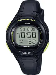 Casio Sport LW-203-1BVEF Grey Dial Black Resin Womens Watch